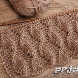 Красивый узор спицами