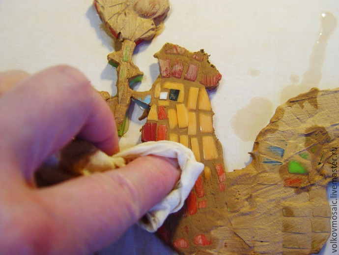 Шкатулка для документов в смешанной технике