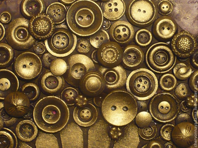 Панно из пуговиц Панно из пуговиц