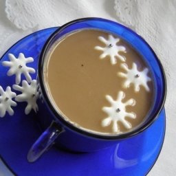 Снежинки к кофе