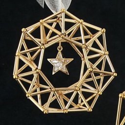 Подвески и украшения на ёлку из бисера