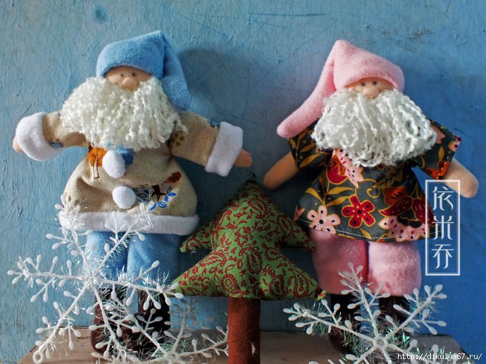 Текстильные Деды Морозы