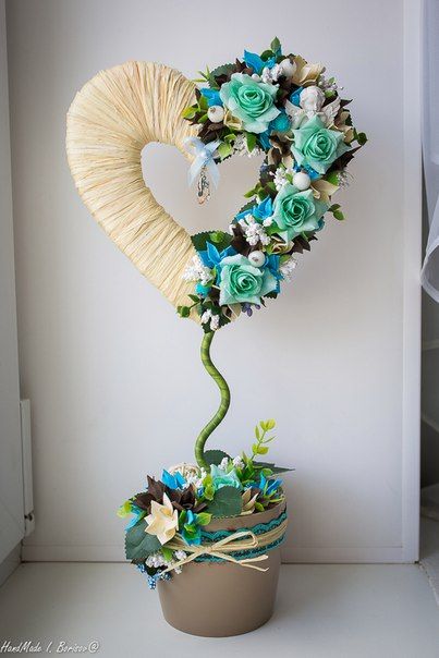 Топиарии с сердцем: подборка идей