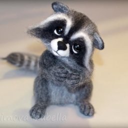 Валяние енота: мастер-класс