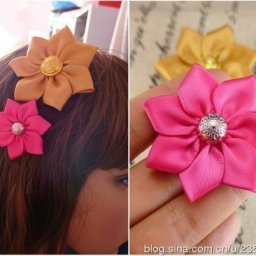 Цветок из лент: мастер-класс