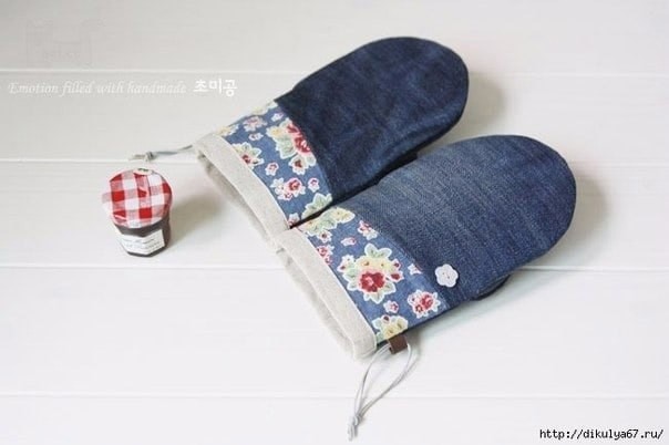 Шьем прихватки из старых джинсов