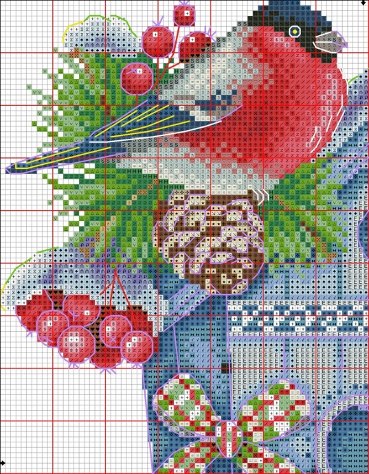 ​Снегирь и скворечник с сердечком