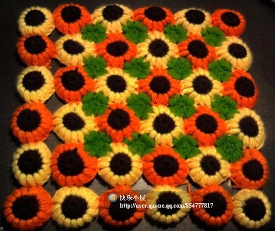 Вязаный коврик