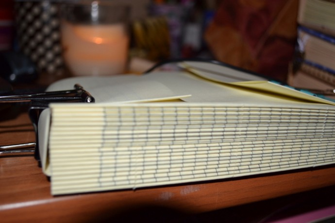 Блокнот в красивой бумажной обложке