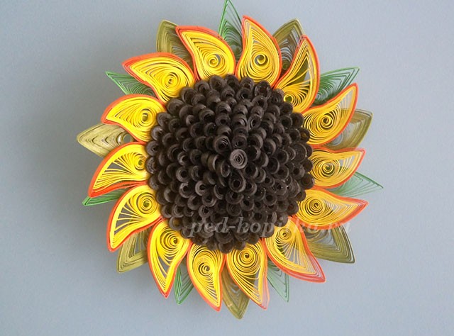 Квиллинг подсолнухи: мастер-класс