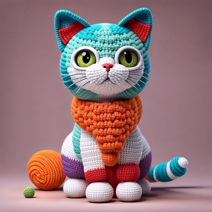 Обалденные вязаные котики