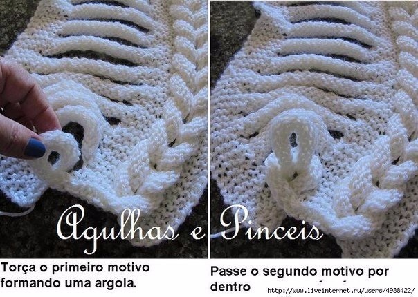 Красивый и оригинальный воротник-шарф