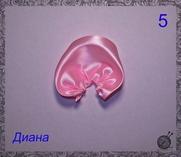 Розы из ленты