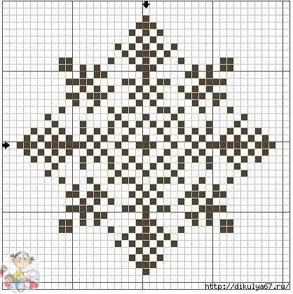 Шаблоны для вышивки: снежинки