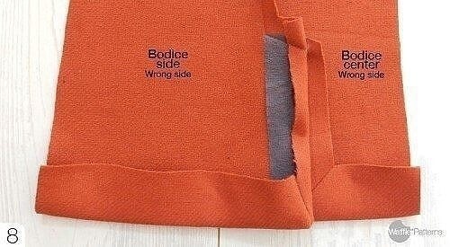 Техники шитья: соединение с подкладой