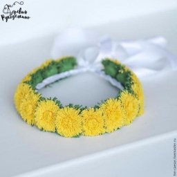 ​Ободок с одуванчиками из фоамирана
