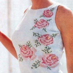 Узор для топа с розами