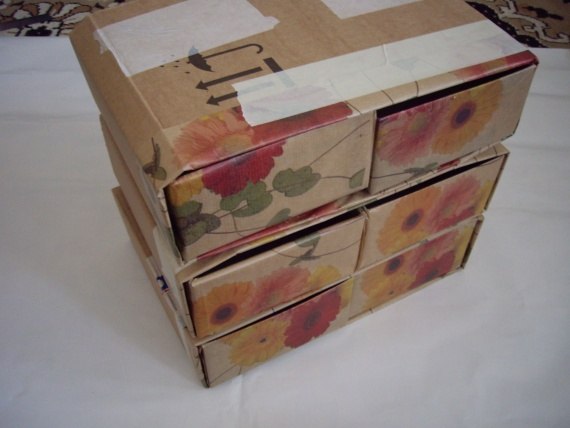 Милые комодики из старых упаковок