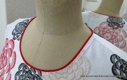 Оформление горловины кантом: мастер-класс