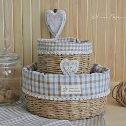 Плетем корзинку в стиле прованс