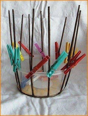 ​Плетём корзинку из газетных трубочек