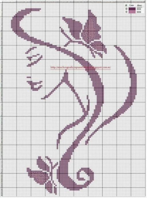 Схемы для монохромной вышивки крестом