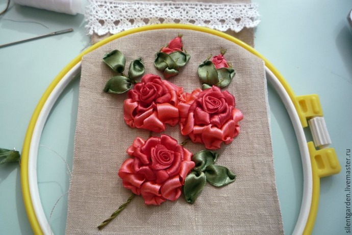 Создаем текстильный очечник с вышивкой