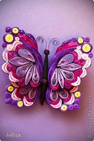 Бабочки в технике квиллинг