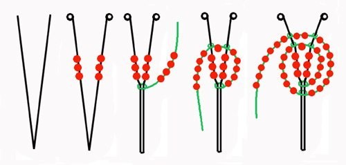Цветок из бисера