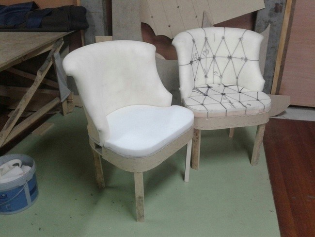 Самодельное кресло на ножках