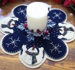 Декоративные салфетки к новому году