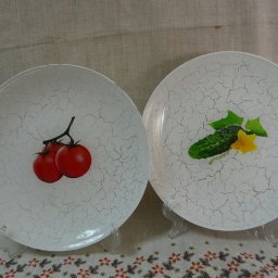 Тарелочки с овощами