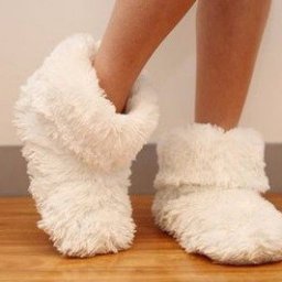 Домашние меховые сапожки