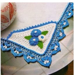 Обвязка салфетки и ажурная кайма крючком