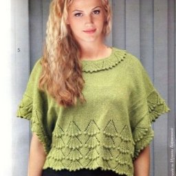 ​Оригинальный топ с нежным узором