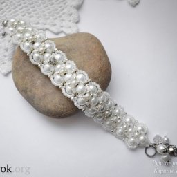 ​Плетение ажурного браслета