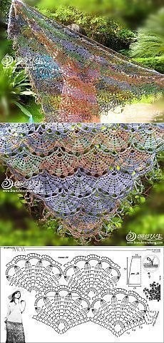 Шаль невероятной красоты