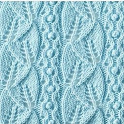 ​Сложные узоры на спицах