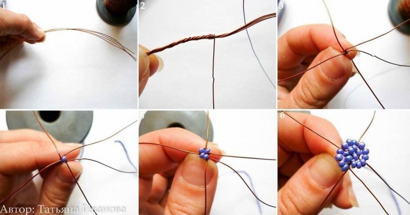 Виноград из бисера