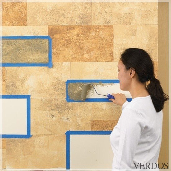 Имитация старинной каменной стены