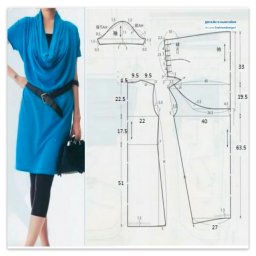 Интересное платье-туника: моделирование