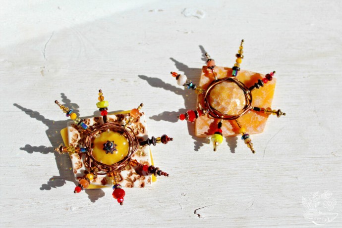 Брошь "Солнце"