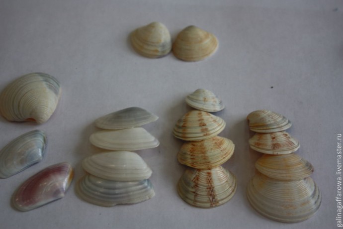Кораблик из морских ракушек