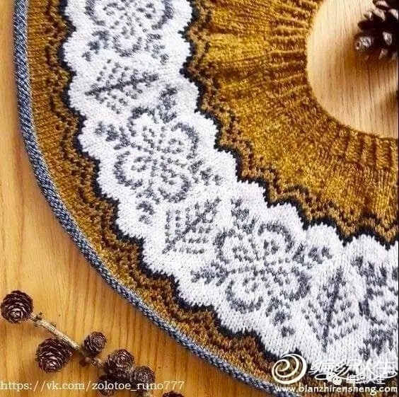 Узор для кокетки джемпера