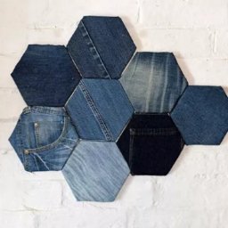 Джинсовая пэчворк доска для заметок