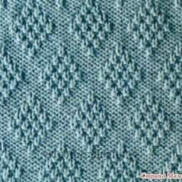 Красивые простые узоры спицами из лицевых и изнаночных петель без сложностей