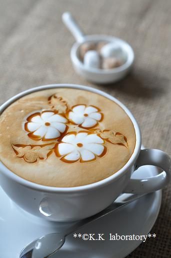 Рисунки по кофейной пенке