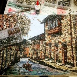 ​Городские пейзажи из камней