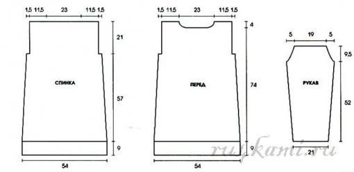 Красивое вязаное платье спицами