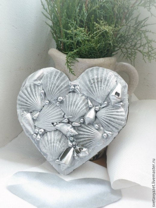 Панно из ракушек и бусин Панно из ракушек и бусин